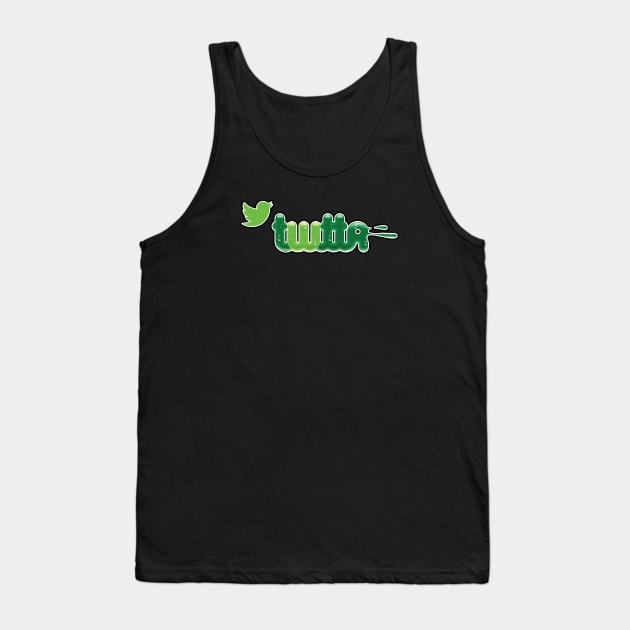 Original Twitter Logo with Bird Tank Top by geekers25